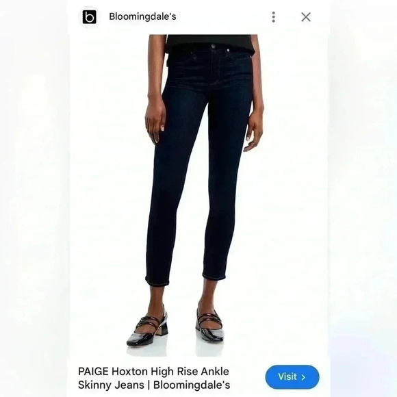 PAIGE jeans - hoxton ankle jeans - size 29 - Picture 1 of 9
